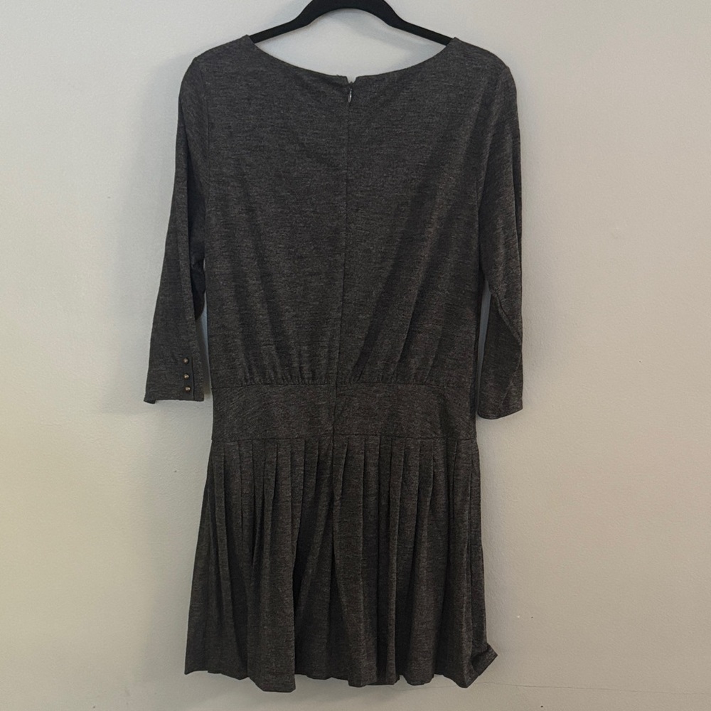 LOFT Charcoal 3/4 Quarter Sleeve Dress - Picture 7 of 8